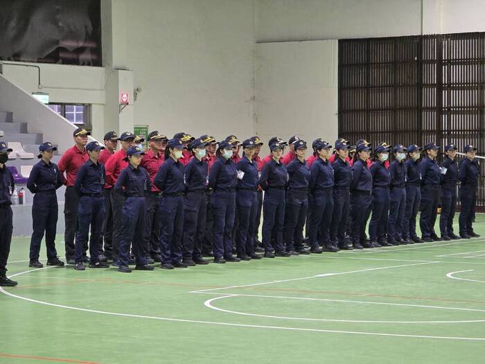 始業活動驗收前的練習。